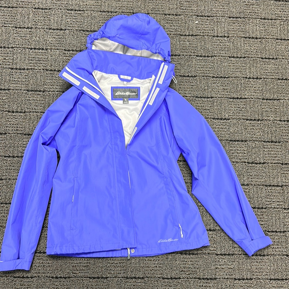 Eddie Bauer purple raincoat women’s small